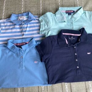 Lot of 4 ladies small Vineyard Vines polos